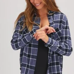 Stoic Daily Flannel - Women's -Stoic BLUPLA D6