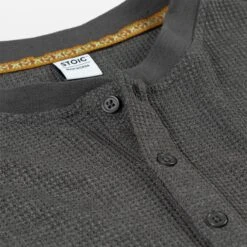 Stoic Wicking Waffle Long-Sleeve Henley - Men's -Stoic DARHEAGRE D3 1