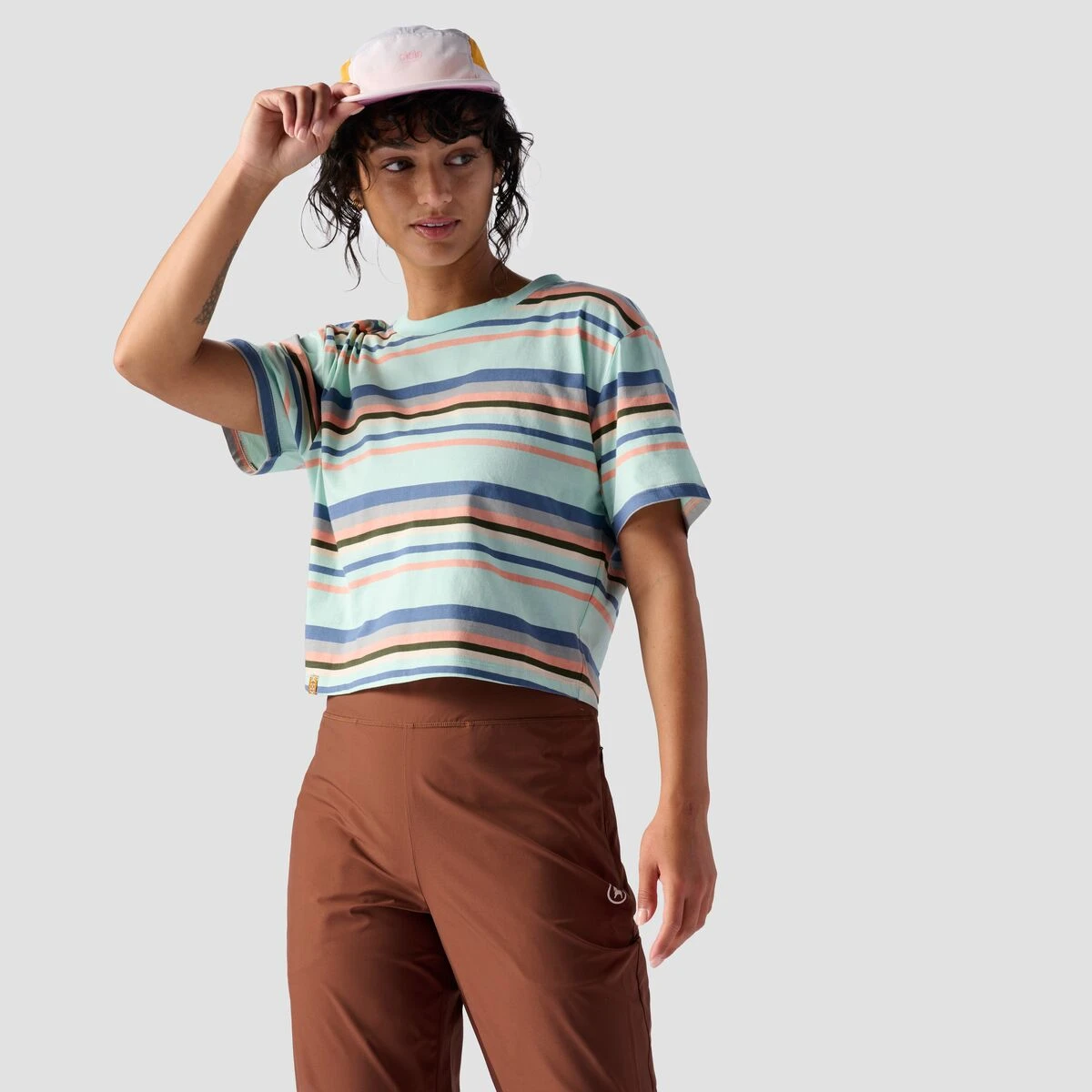 Stoic Short-Sleeve Striped All Activity T-Shirt - Women's 1 Stoic Short-Sleeve Striped All Activity T-Shirt - Women's