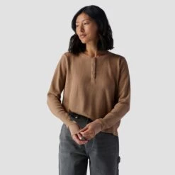 Stoic Wicking Waffle Long-Sleeve Henley - Women's -Stoic GOLBRO 2