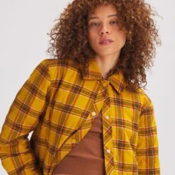 Stoic Quilted Boyfriend Plaid Shirt Jacket - Women's -Stoic MINYELPLA D3