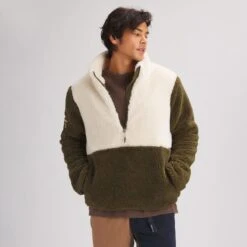 Stoic MTN 1/2-Zip Sherpa Pullover - Men's -Stoic OLINIG 7