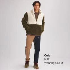 Stoic MTN 1/2-Zip Sherpa Pullover - Men's -Stoic OLINIG D4 1