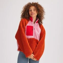 Stoic MTN 1/2-Zip High Pile Fleece Pullover - Women's -Stoic PINERULO