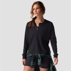 Stoic Wicking Waffle Long-Sleeve Henley - Women's -Stoic STRLIM 12